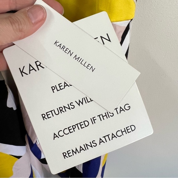 *NEW* Karen Millen Cotton Floral Pencil Dress - Picture 8 of 11